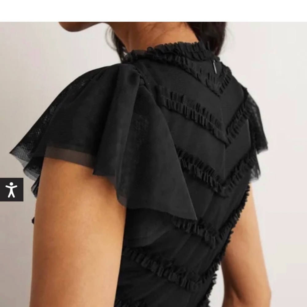 Boden V-neck Tulle Maxi Dress - Picture 3 of 10